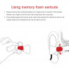1 Pair Original Memory Foam Ear Pads Tips Noise Isolating Earbud Comfortable Earpad for Earphones - astrosoar details 2