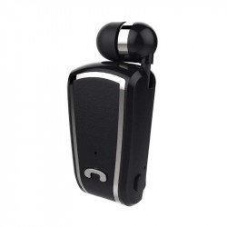 Auriculares empresariales F-V3 | Collar Clip Auriculares Bluetooth inalámbricos con auriculares retráctiles